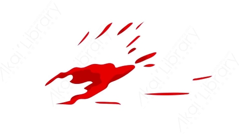 视频素材-卡通二维手绘鲜血喷溅特效2Blood_07