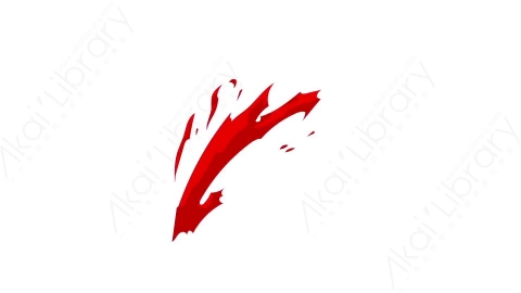 视频素材-卡通二维手绘鲜血喷溅特效Blood 05