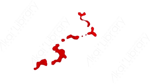 视频素材-卡通二维手绘鲜血喷溅特效Blood 09
