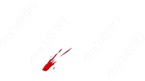 视频素材-卡通二维手绘鲜血喷溅特效Blood 16