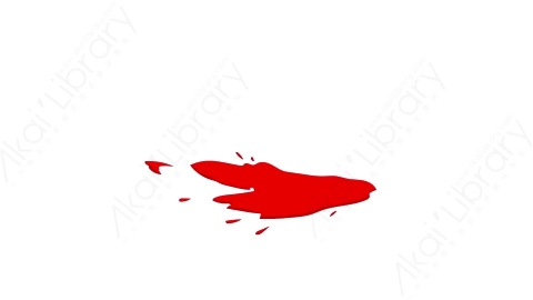 视频素材-卡通二维手绘鲜血喷溅特效Blood 19