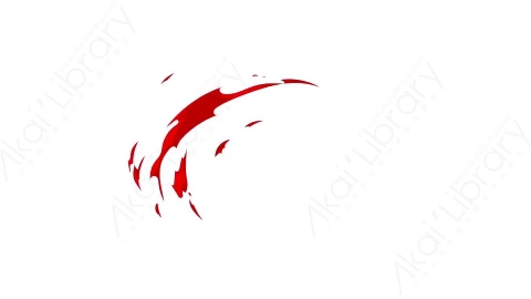 视频素材-卡通二维手绘鲜血喷溅特效Blood 22