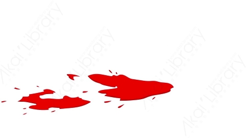 视频素材-卡通二维手绘鲜血喷溅特效Blood 25