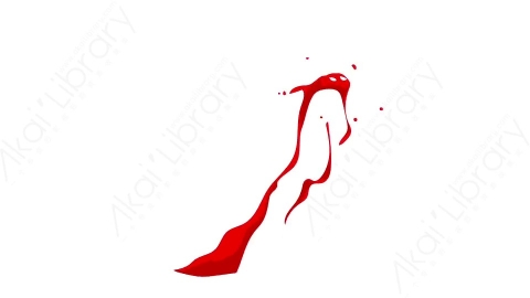 视频素材-卡通二维手绘鲜血喷溅特效Blood 45