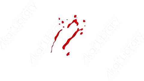 视频素材-卡通二维手绘鲜血喷溅特效Blood 55