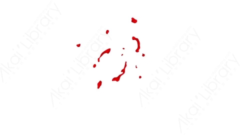 视频素材-卡通二维手绘鲜血喷溅特效Blood 56