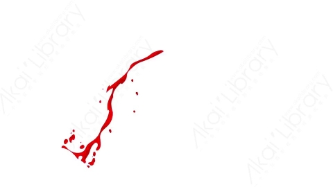视频素材-卡通二维手绘鲜血喷溅特效Blood 58