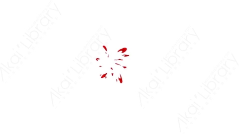 视频素材-卡通二维手绘鲜血喷溅特效Blood 59