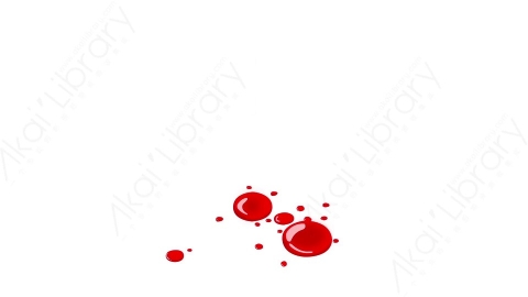 视频素材-卡通二维手绘鲜血喷溅特效Blood 64