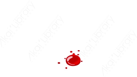 视频素材-卡通二维手绘鲜血喷溅特效Blood 65
