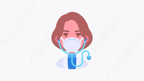 图片素材-005医生 doctor扁平MG卡通冠状病毒COVID 19元素图标
