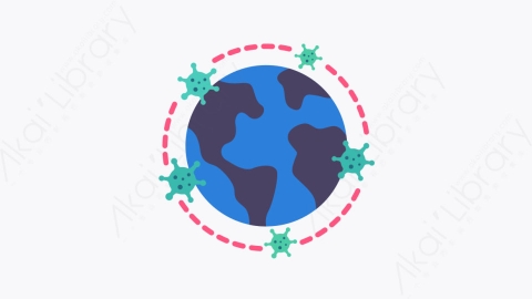 图片素材-019大流行 pandemic扁平MG卡通冠状病毒COVID 19元素图标
