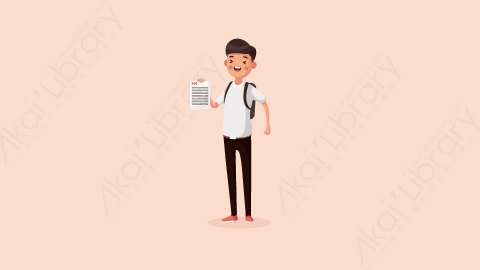 图片素材-学生做不同的动作1