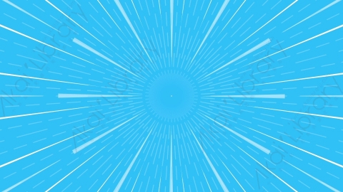视频素材-（4K）卡通动漫蓝色速度线blue-burst-loopable