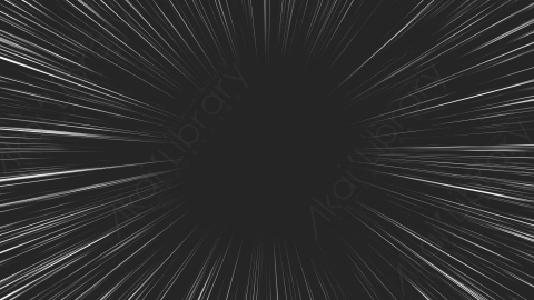 视频素材-（4K）卡通动漫向外的速度线-6outward-speedlines-overlay-white-4