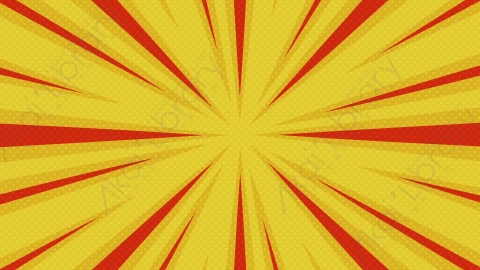 视频素材-（4K）卡通动漫向外速度线action-burst-1-loopable