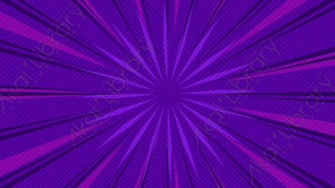 视频素材-（4K）卡通动漫紫色向外速度线dagger-bursts-loopable