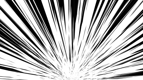 视频素材-速度线卡通手绘动漫抖动运动线条动画anime-19