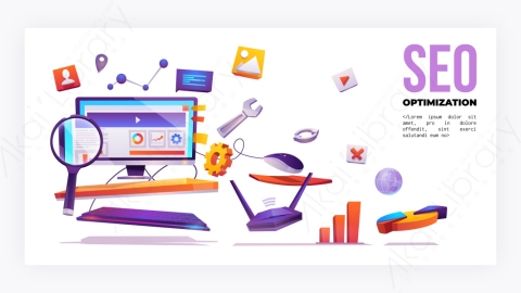 图片素材-Seo优化互联网网络营销横幅