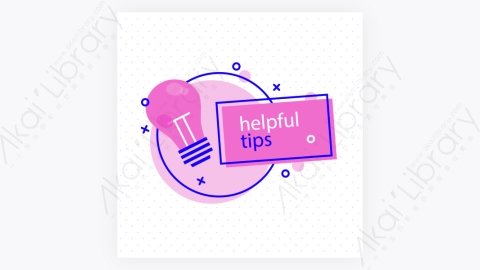 图片素材-卡通扁平多彩的快速Tips重点提示标签41