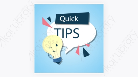 图片素材-卡通扁平多彩的快速Tips重点提示标签66