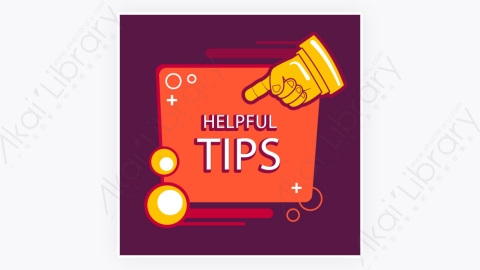 图片素材-卡通扁平多彩的快速Tips重点提示标签69