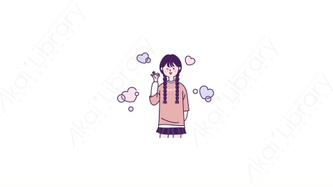视频素材-可爱卡通男生女生动态表情包_01_05