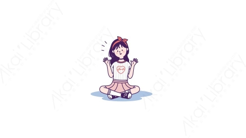 视频素材-可爱卡通男生女生动态表情包_01_12