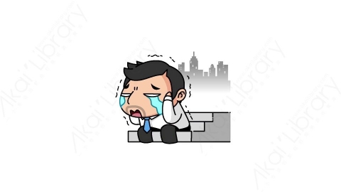 视频素材-可爱搞怪上班族中年大叔动态表情包_01_09