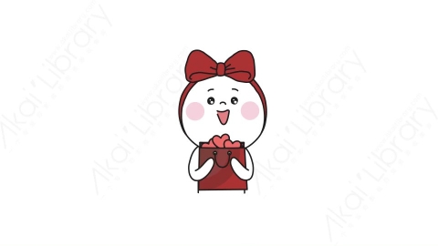 视频素材-可爱搞怪光头小人动态表情包_01_14