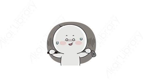 视频素材-可爱搞怪光头小人动态表情包_02_04