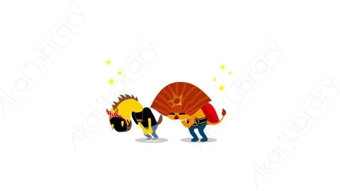 视频素材-可爱搞怪动物王国动态表情包_01_09