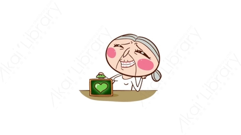 视频素材-可爱搞怪爷爷奶奶动态表情包_08_06