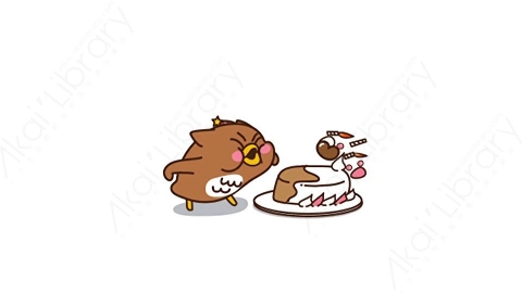 视频素材-可爱搞怪猫头鹰小鸟动态表情包_01_22