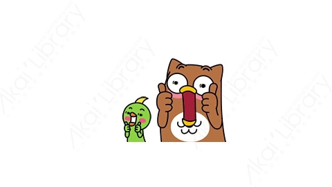 视频素材-可爱搞怪猫头鹰小鸟动态表情包_02_10