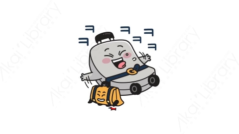 视频素材-可爱搞怪行李箱动态表情包_02_06