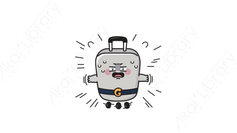 视频素材-可爱搞怪行李箱动态表情包_03_09