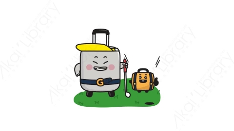 视频素材-可爱搞怪行李箱动态表情包_03_14