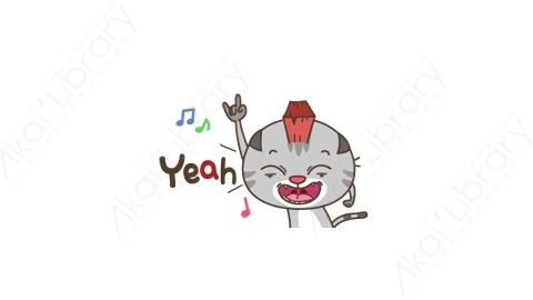 视频素材-可爱搞笑猫咪动态表情包_08_10