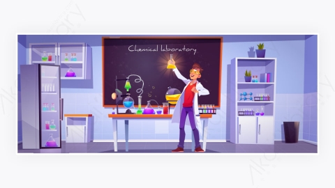 图片素材-学校化学实验室内部-2