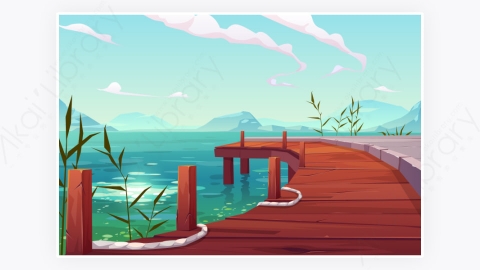 图片素材-河岸水边河流自然景观-1