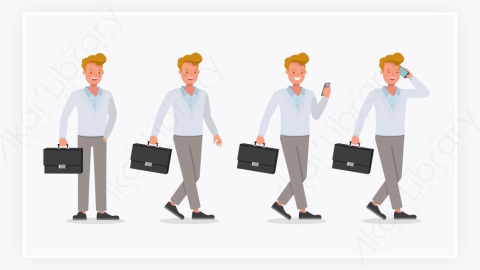 图片素材-商务办公人物动作角色集合-16