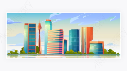 图片素材-现代城市建筑街道房屋建筑-24