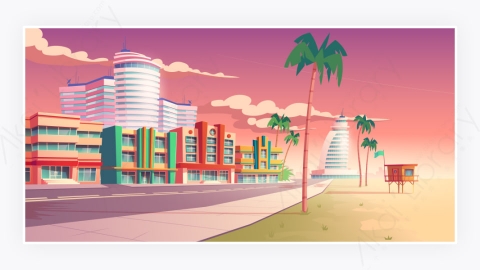图片素材-现代城市建筑街道房屋建筑-4