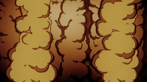视频素材-（720P）卡通动漫烟雾背景-1comicsmokebackground2