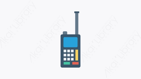 图片素材-0009-对讲机walkietalkie卡通扁平生活日常安全元素图标