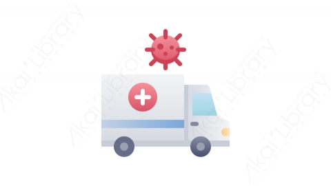 图片素材-001救护车_ambulance病毒Covid 19医疗道具元素图标