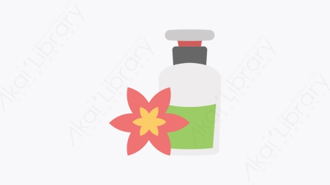 图片素材-001-芳香aroma扁平卡通水疗中心图标