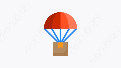 图片素材-001-气球balloon扁平卡通物流运输元素图标