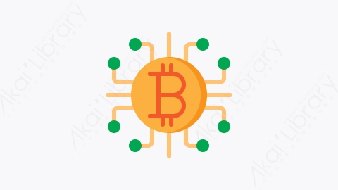 图片素材-001-比特币bitcoin扁平卡通加密货币元素图标